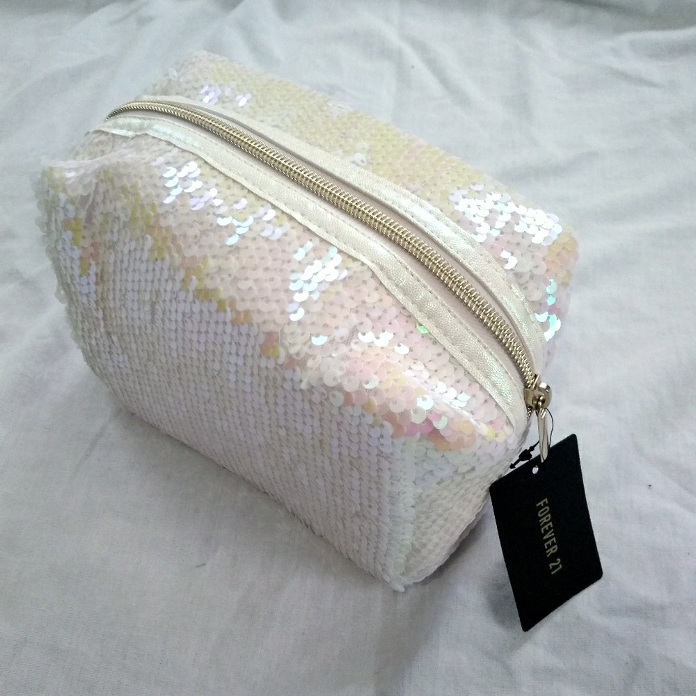 Sequined Makeup Bag